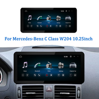 Système Linux LELV, écran 10,25 pouces, Android Auto, autoradio pour Mercedes-Benz Classe C W204 S204, Carplay, navigation, lecteur vidéo