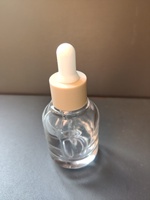 Luxe 30ML rond mat anneau verre compte-gouttes bouteille huile essentielle sérum gouttes pour les yeux sérigraphie soins personnels cosmétique