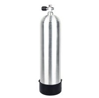 Réservoir d'oxygène 8L Cylindre en aluminium Réservoir de plongée sous-marine portable léger sans pédalier