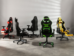 Chaise de bureau <span class=keywords><strong>gamer</strong></span> professionnelle OEM grise avec roulettes, en tissu maillé durable, réglage 2D, livraison gratuite - Product Image 6