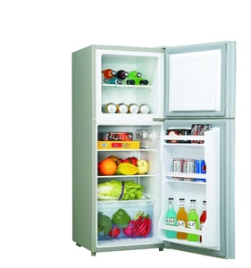 Réfrigérateur américain à double porte 112L, congélateur supérieur, usage domestique et commercial, vente en gros, directement de l'usine OEM - Product Image 3