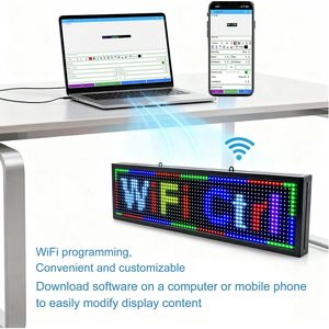 Affichage LED défilant étanche P10, programmable par WiFi, affichage numérique, panneau d'affichage électronique, indicateur lumineux pour entrée de magasin - Product Image 3