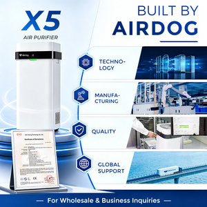 ใบรับรอง ETL เครื่องฟอกอากาศ <span class=keywords><strong>Airdog</strong></span> <span class=keywords><strong>X5</strong></span> เกรดทางการแพทย์ แบบล้างทำความสะอาดได้ สำหรับผู้ซื้อเชิงพาณิชย์ - Product Image 3
