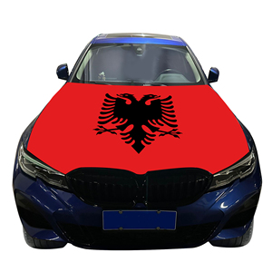 Funda para Capó de Coche de Alta Calidad Directo de Fábrica, Bandera de Albania de 120*150cm para Decoración del Motor - Product Image 4