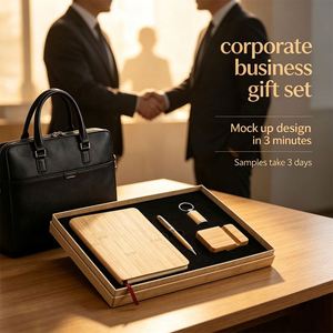 Cuaderno de Madera A5 Premium 2027 en Oferta con Bolígrafo y Llavero para Eventos Promocionales, Logotipo OEM Personalizado, Regalos Corporativos Empresariales - Product Image 1