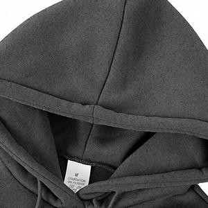 Conjunto Deportivo de Invierno para Hombre, Color Gris, 100% Algodón, Ligero, con Capucha, Pantalones y Sudadera de Corte Largo, Transpirable, de Color Sólido - Product Image 6