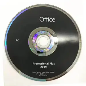 2019 per ufficio professionale Plus pacchetto completo di attivazione 100% con DVD USB Box Office 2019 Pro Plus chiave per ufficio