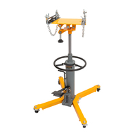 Support de réparation de transmission pour transporteur de boîte de vitesses hydraulique vertical à double poussoir, avec plateau inclinable multi-angle et levage par le pied