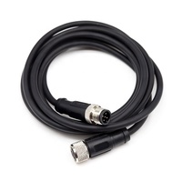 Connecteurs de câble circulaires M8 à 4 broches, étanches IP67, auto-bloquants Push-Pull, blindage 360°, vente chaude usine