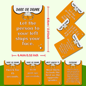 Nuove Carte da Gioco Portatili da 50 Carte per 'Happy Tonight', Gioco di Team Building e Ingresso in Scena con Logo Personalizzato - Product Image 4