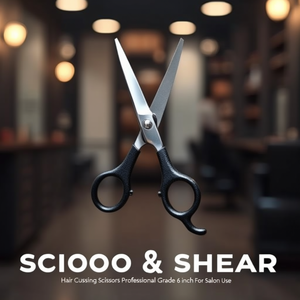 Tijeras para cortar cabello de calidad profesional de 6 pulgadas para uso en salón - Product Image 3