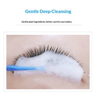 Mousse nettoyante pour extensions de cils, liquide moussant doux et confortable pour les yeux, OEM/ODM