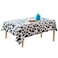 Nappe de table à motif vache pour fête, nappe de table western, chemin de table imprimé vache et cow-boy, décoration d'anniversaire Highland, festivals à thème ferme