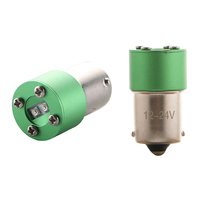 Ampoule LED BA15S 57187-LED-GK-vert 12-24V, ampoule LED pour train, ampoule LED pour signalisation routière, ampoule LED 1156, feux de signalisation