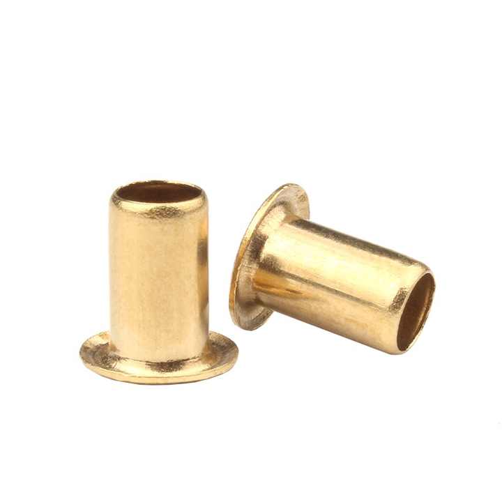 DIN7339 Brass Flat Head Hollow M2.5 M3 Tubular Rivet