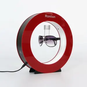 Innovador levitación magnética acrílico antigravedad gafas giratorias gafas de sol estante de exhibición