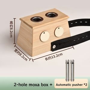 Многофункциональный бамбуковый моксибустонный бокс на 1/2/3/4/6 отверстий с автоматической подачей мокси-стиков - Product Image 3