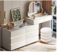 Table de toilette moderne avec miroir pour salon, vente chaude, fabrication directe usine, support OEM&ODM
