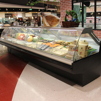 Vitrine Réfrigérée Commerciale pour Boucherie, Grande Capacité, pour Viande Fraîche, Idéale Supermarché