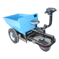Chariot à main motorisé à économie d'énergie, chariot à béton, chariot à ciment, chariot à sable et gravier, batterie 48V, moteur 1000W, capacité 500KG