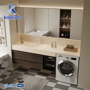 Modelo 2026 OEM Kaleido, el más vendido de lavabos, lavadoras y gabinetes para baño, con encimera y espejo iluminado. - Product Image 5