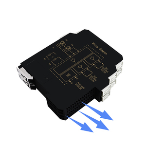 Isolateur de signal de courant industriel 2 entrées 2 sorties 4-20mA/0-20mA, isolation 2500V, haute précision 0,1%, montage sur rail DIN mince 12,8 mm, DC24V - Product Image 3