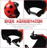 Accesorios ABS, Divertido Casco Protector para Mascotas, Gorra Protectora para Aves, Sombrero de Protección Solar y contra la Lluvia, Casco para Pollos