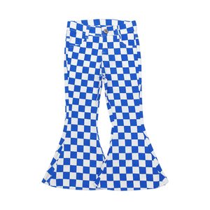 Không có thuế quan PM tôi trong kho bé gái denim co giãn Jeans Thời Trang bán buôn Toddler chuông quần trẻ em Boutique quần giá rẻ giá - Product Image 3