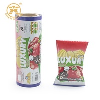 Sachet de Chips pour pommes de terre, emballage plastique avec impression personnalisée, rouleau, 65g, pour emballage automatique de collations et de plante