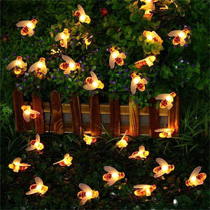 Vente en gros <span class=keywords><strong>Guirlande</strong></span> de lumières étanche pour l'extérieur Décoration de Noël Lumière Abeille x <span class=keywords><strong>Guirlande</strong></span> de vacances Fée de jardin Lumières solaires pour l'extérieur - Product Image 4
