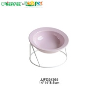 Mangeoire double inclinée en céramique ORIENPET & OASISPET pour animaux de compagnie, protection du cou, anti-renversement, JJFD24365