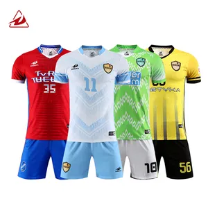Custom Design Uw Eigen Voetbal Jersey Thaise Kwaliteit Voetbal Uniform Shirt Maker Training Sport Voetbal Jersey