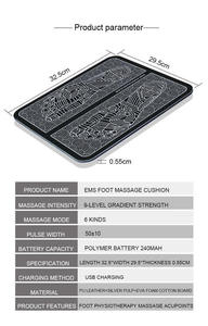 9-level Gradient Strength Foot Massager Machine 240mah 6 Kinds Ems Foot Massager <b>Mat</b> Cushion - Product Image 4