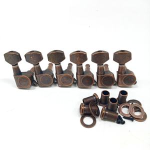 Usine en gros petite tête carrée bronze fermé <span class=keywords><strong>chevilles</strong></span> d'accord rouges pour guitare électrique - Product Image 1