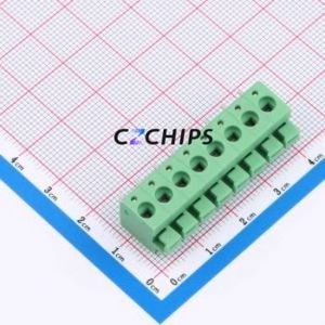 1792928 Spring Terminal Block Through hole Component (THT),P=5mm Connector 5mm Green Through Hole 8P - Product Image 1