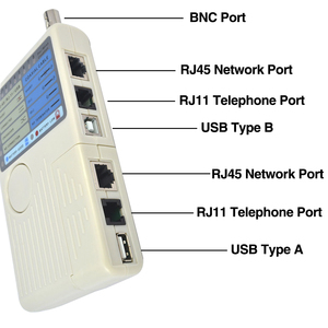 4-in-1 rede cabo testador RJ11/RJ45/USB/BNC multifuncional fio rastreador para Ethernet telefone cabos coaxiais USB-Stp Utp Cat5e - Product Image 4