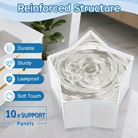 WAVYEASE Baignoire portable pliable légère au design de dessin animé pour tout-petits Installation en une seconde Rangement facile EPE/Plastique/PVC