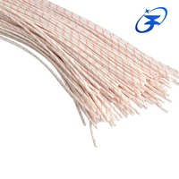 Gaine isolante en fibre de verre enduite de PVC durable, résistante à la chaleur, pour assemblage de câbles, manchon en silicone et fibre de verre