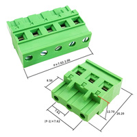 Bloc de connexion vertical femelle enfichable pas de 7,62 mm, types A et B