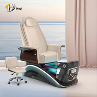 Luxe personnalisé moderne professionnel manucure salon de massage des pieds spa rose sans canalisation jet chaise de pédicure électrique avec bassin