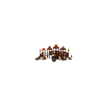 Toboggan en bois pour enfants, structure de jeu extérieure combinée pour maternelle, école maternelle, parc d'attractions, complexe hôtelier, équipement de jeu communautaire