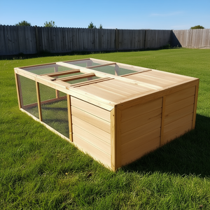 Jaula Plegable de Madera para Animales, Color Marrón, D0100HEXJ9W, para Mascotas y Ganado - Product Image 2