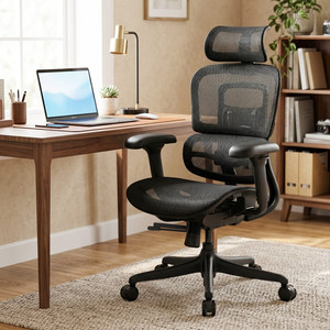 Chaise de bureau en maille premium avec support lombaire ergonomique - Product Image 3