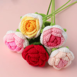Regalo de Cumpleaños Creativo, Ramo de Hilo Tejido a Mano, Producto Terminado, Temporada de Graduación para Niñas, Amigas, Novias, Maestras - Product Image 1