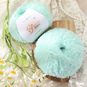 Hilo de Lana de Mohair Mezclado Hecho <span class=keywords><strong>a</strong></span> Mano <span class=keywords><strong>para</strong></span> Tejer Aguja de Ganchillo, <span class=keywords><strong>para</strong></span> Suéteres, Bufandas, Muñecas de Bebé, Objetos Pequeños - Product Image 4