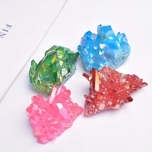 <strong>Wholesale</strong> Stone <strong>Crystal</strong> Mixed Color Electroplated <strong>Crystal</strong> Cluster <strong>Raw</strong> <strong>Crystal</strong> Stones for Decoration - Product Image 2