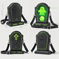 Train fantôme de vampire démoniaque personnalisé Pierre tombale lumineuse Design unique Ita Sac Halloween Itabag Fabricant