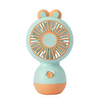 Mini ventilateur portable mignon rechargeable à vent fort et faible bruit, ventilateur de poche à économie d'énergie pour enfants, voyage, refroidissement personnel