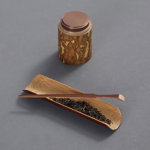 Cuillère à thé en bambou ancien, Pinces à thé, Aiguille à thé, Ensemble de trois pièces cuillère à thé, Accessoires de service à thé en bambou faits à la main (Six Gentlemen) - Product Image 4