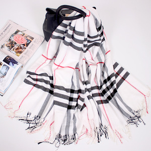 Sciarpa classica grande quadrata scozzese per uomo e donna spessa nuova sciarpa calda scialle da viaggio - Product Image 6